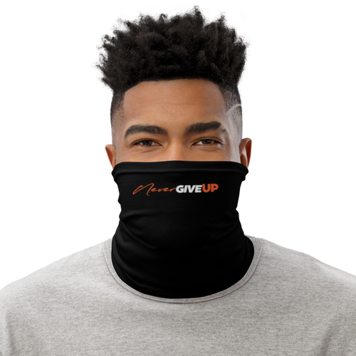 Default Title Never Give Up (Motivation) Face Mask & Neck Gaiter by Design Express