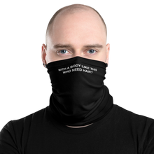 Default Title With a body like this, who need hair (Funny) Face Mask & Neck Gaiter by Design Express