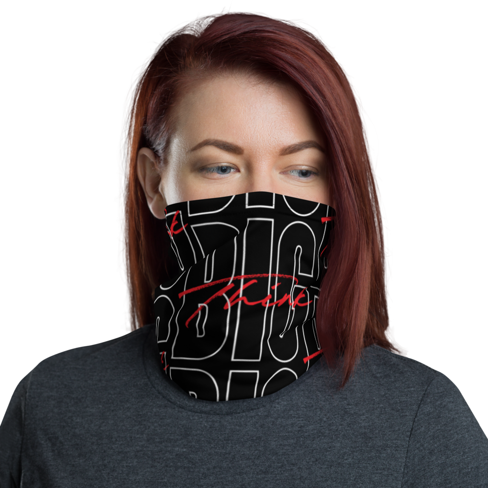 Default Title Think BIG (Bold Condensed) Face Mask & Neck Gaiter by Design Express