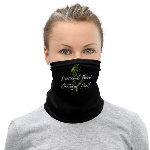 Default Title Peaceful Mind Grateful Heart Face Mask & Neck Gaiter by Design Express