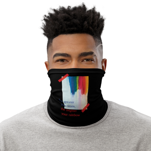 Default Title Rainbow Face Mask & Neck Gaiter Black by Design Express