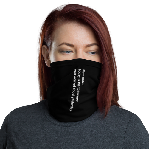 Default Title Remember Quotes Face Mask & Neck Gaiter by Design Express