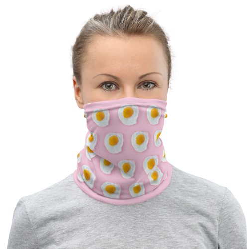 Default Title Pink Eggs Pattern Mask & Neck Gaiter by Design Express