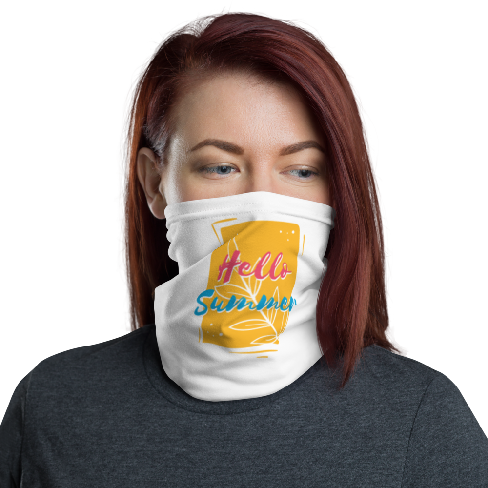 Default Title Hello Summer Face Mask & Neck Gaiter by Design Express