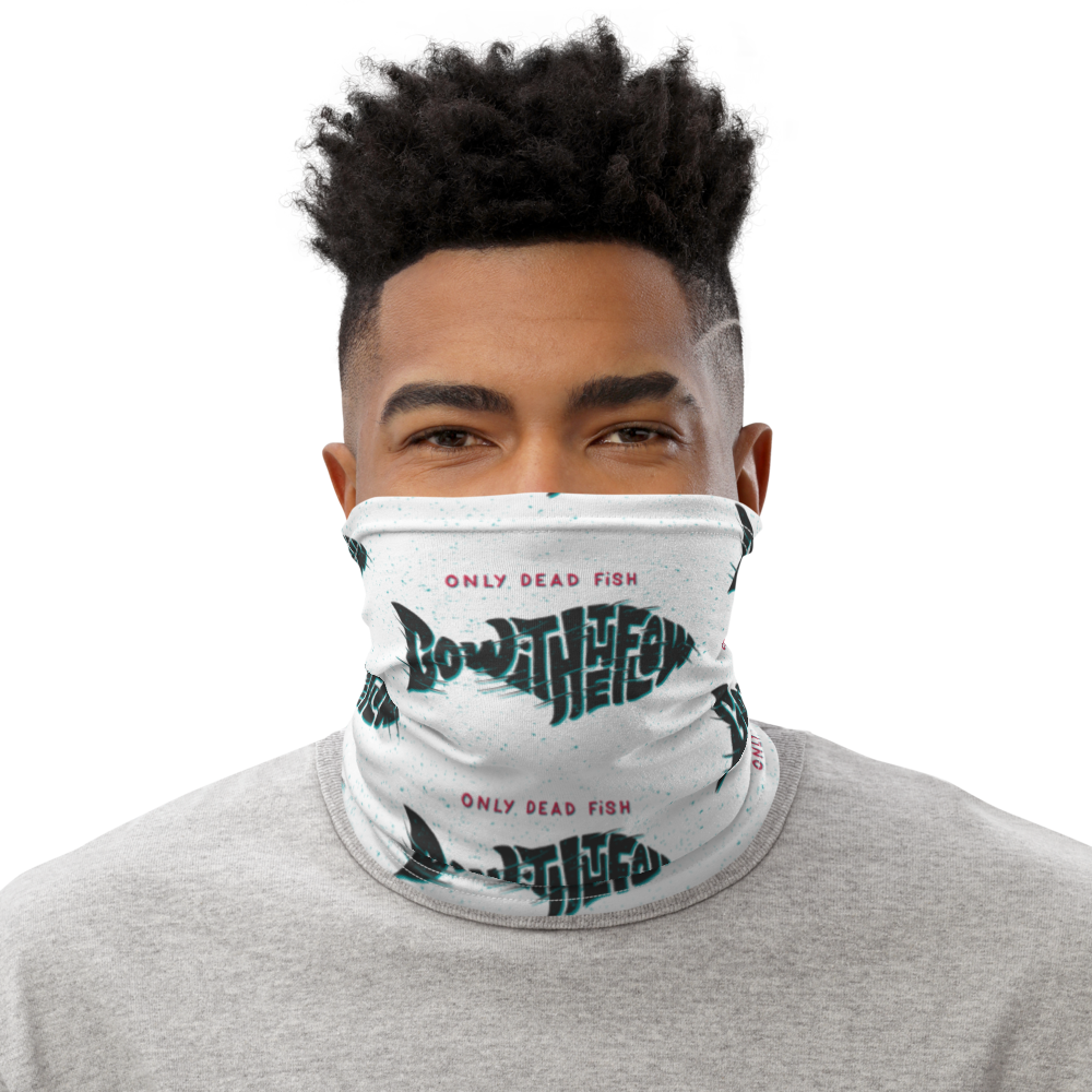 Default Title Only Dead Fish Go with the Flow Face Mask & Neck Gaiter by Design Express