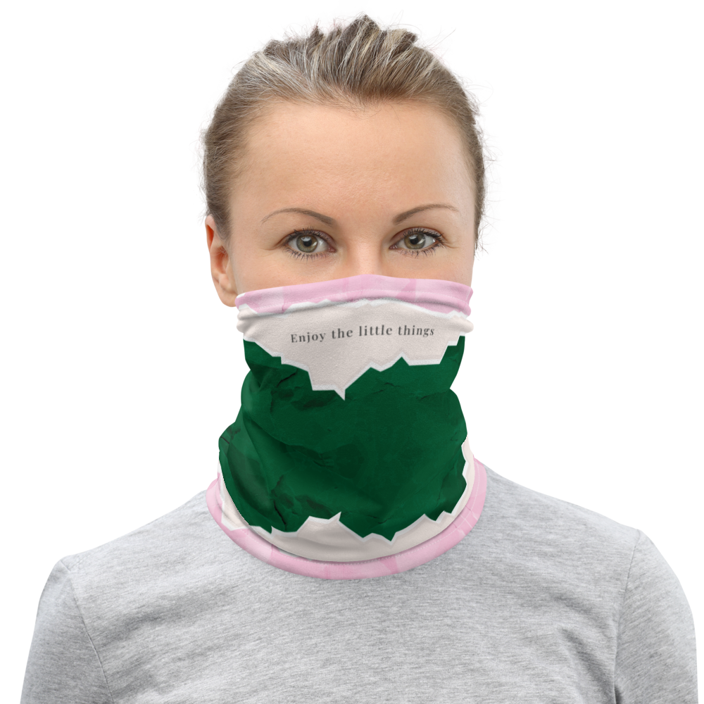 Default Title Enjoy the little things Face Mask & Neck Gaiter by Design Express