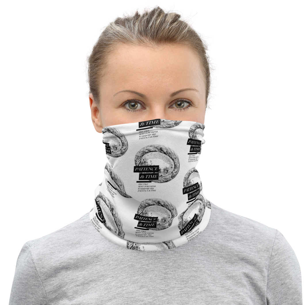 Default Title Patience & Time Face Mask & Neck Gaiter by Design Express