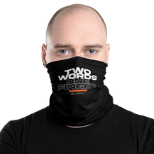 Default Title Two Words One Finger Face Mask & Neck Gaiter by Design Express