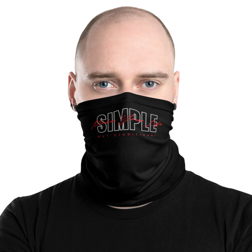 Default Title Make Your Life Simple But Significant Face Mask & Neck Gaiter by Design Express