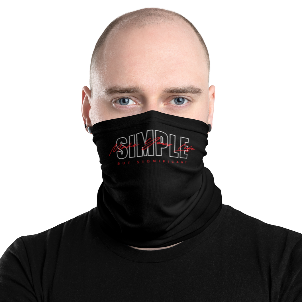 Default Title Make Your Life Simple But Significant Face Mask & Neck Gaiter by Design Express