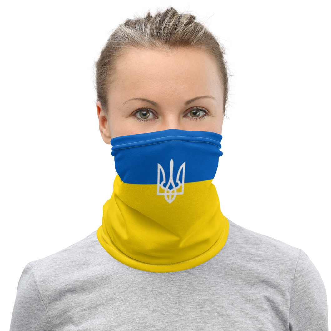 Ukraine Trident Pattern Mask & Neck Gaiter