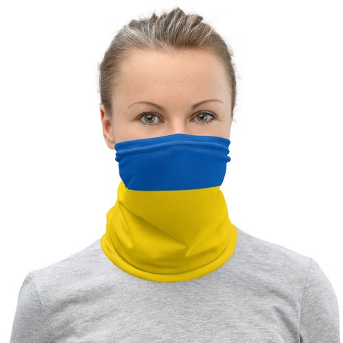 Default Title Ukraine Flag (Support Ukraine) Mask & Neck Gaiter by Design Express