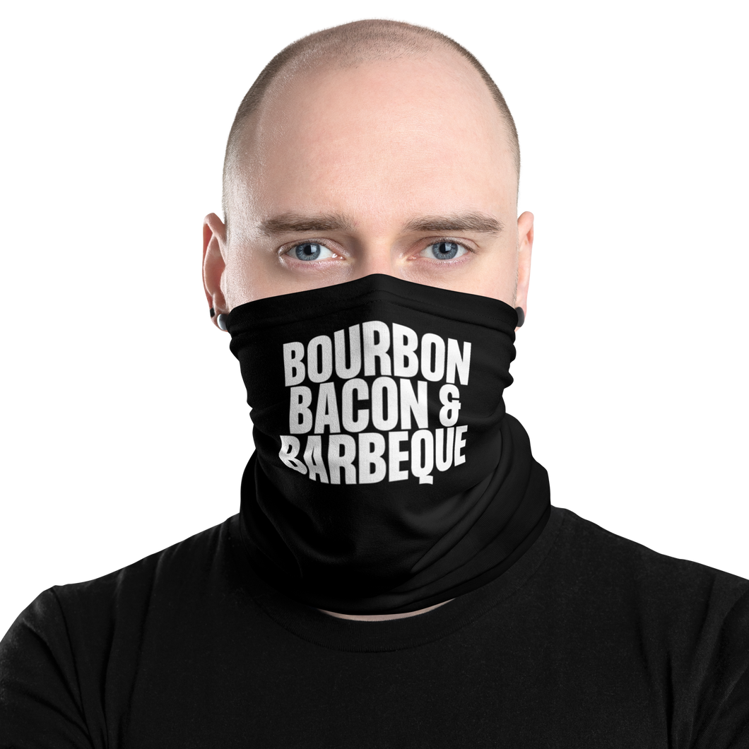 Bourbon Bacon & Barbeque (Funny) Face Mask & Neck Gaiter