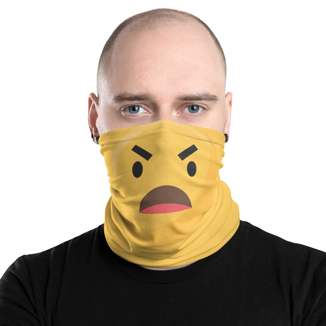 Shock Emoji Mask & Neck Gaiter