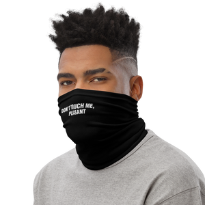 Don't Touch Me, Peasant Funny Face Mask & Neck Gaiter by Design Express