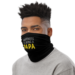 Happiness is Being a Papa (Funny) Face Mask & Neck Gaiter by Design Express