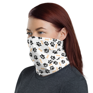 Dog Paws and Bones Pattern Face Mask & Neck Gaiter by Design Express