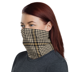 Herringbone Glen Plaid Pattern Face Mask & Neck Gaiter by Design Express