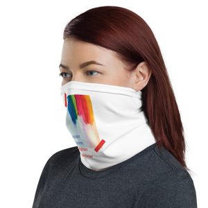 Rainbow Face Mask & Neck Gaiter White by Design Express