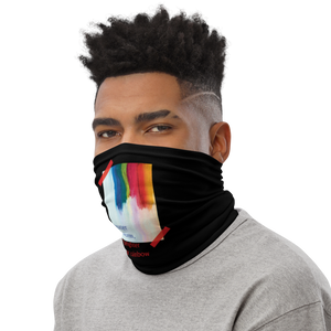 Rainbow Face Mask & Neck Gaiter Black by Design Express