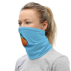 Orange on Blue Face Mask & Neck Gaiter by Design Express