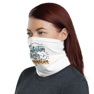 Your limitation it's only your imagination Face Mask & Neck Gaiter by Design Express