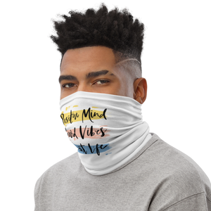 Positive Mind, Good Vibes, Great Life Face Mask & Neck Gaiter by Design Express