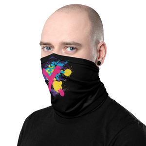 Abstract Series 01 Face Mask & Neck Gaiter Black by Design Express