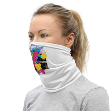 Abstract Series 01 Face Mask & Neck Gaiter White by Design Express