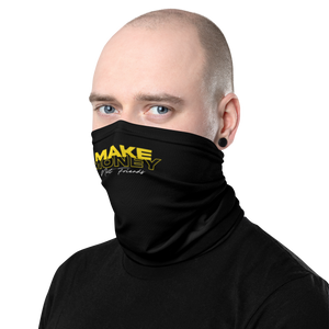 Make Money Not Friends Typography Face Mask & Neck Gaiter by Design Express