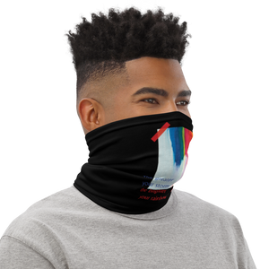 Rainbow Face Mask & Neck Gaiter Black by Design Express