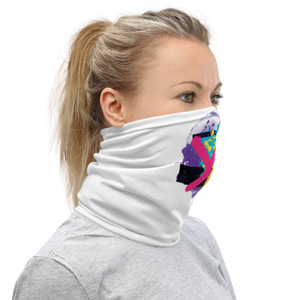 Abstract Series 01 Face Mask & Neck Gaiter White by Design Express