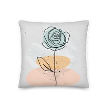 Pasty Flower Line Square Premium Pillow by Design Express