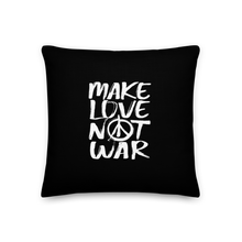 Make Love Not War (Funny) Square Premium Pillow by Design Express