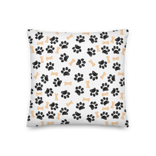 Dog Paws and Bones Pattern Premium Pillow by Design Express