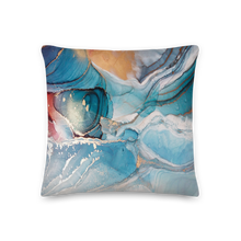 Colorful Marble Liquid ink Art Full Print Premium Pillow by Design Express