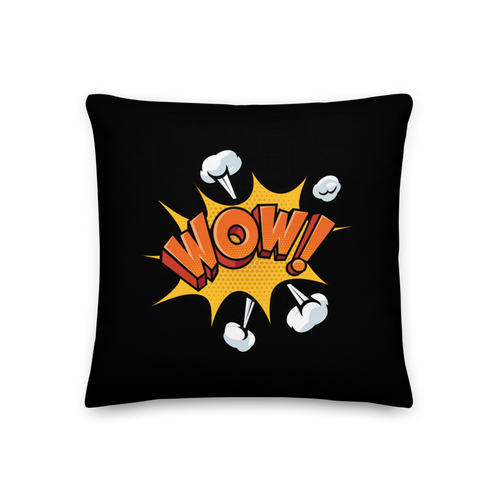 18″×18″ Wow Pop Art Square Premium Pillow by Design Express