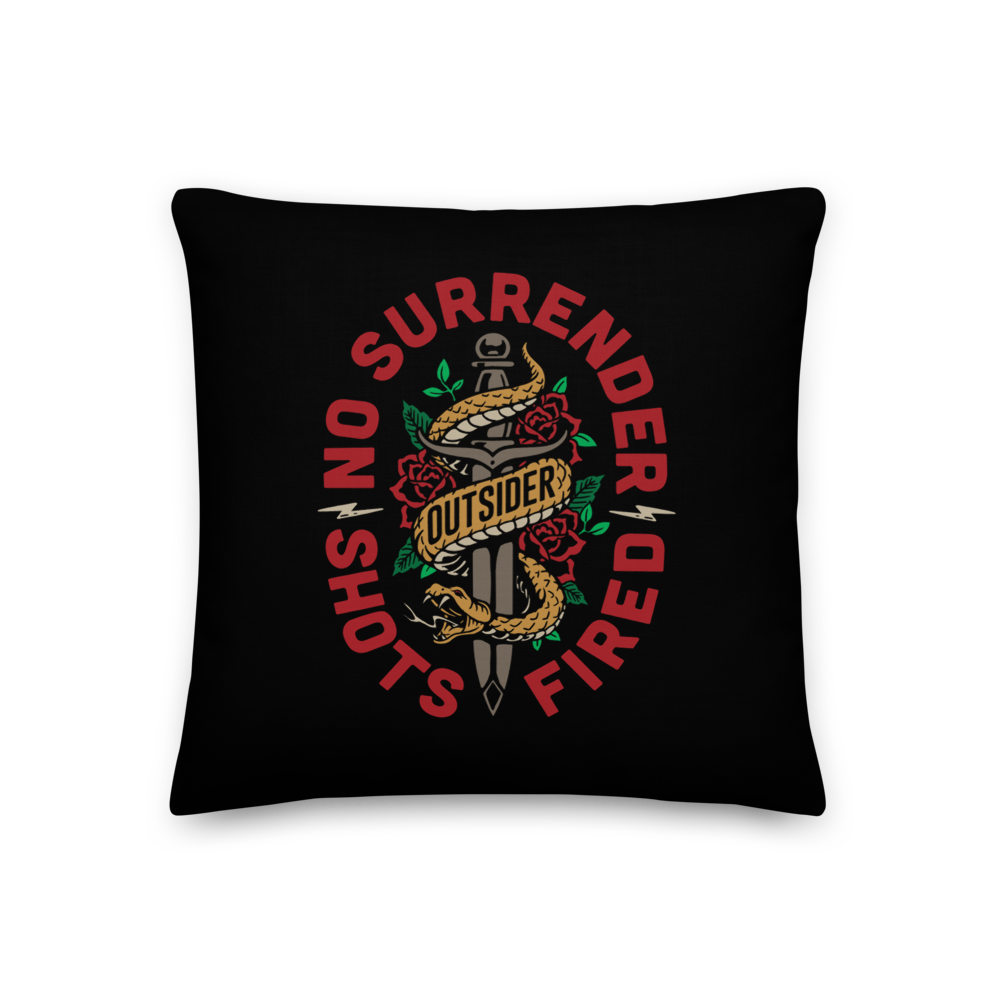 18″×18″ No Surrender Premium Pillow by Design Express