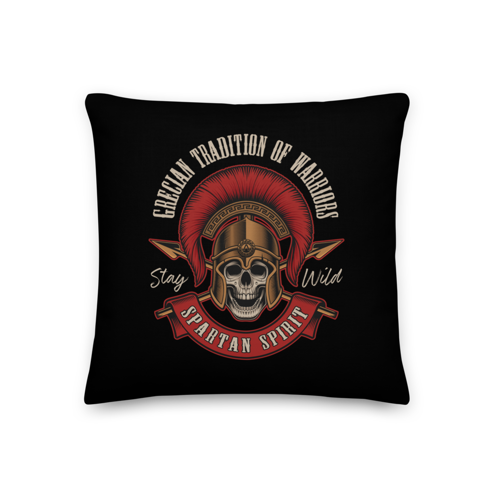 18″×18″ Spartan Spirit Premium Pillow by Design Express