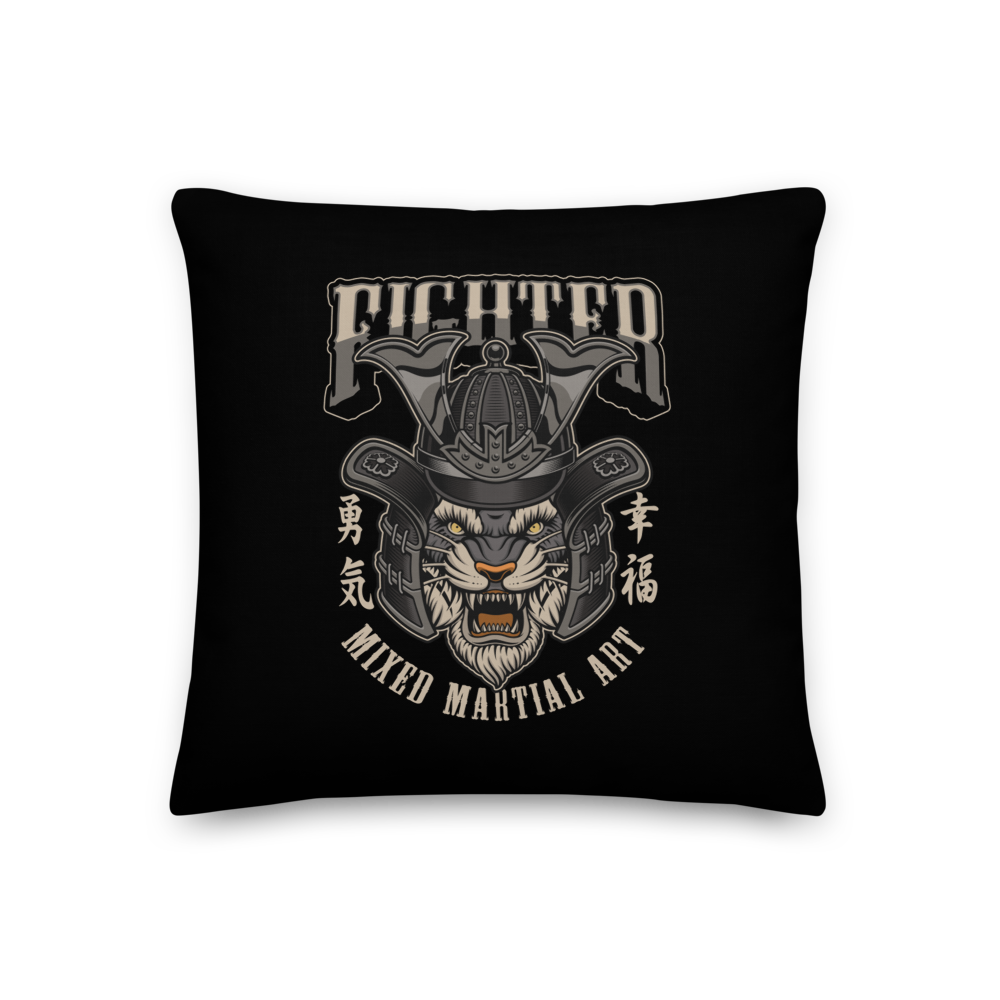 18″×18″ Fighter Martial Art Premium Pillow by Design Express