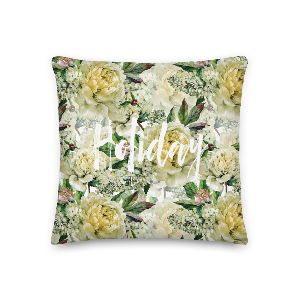 18″×18″ Fresh Floral Premium Pillow by Design Express