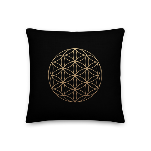 18″×18″ The Flower of Life Premium Pillow by Design Express