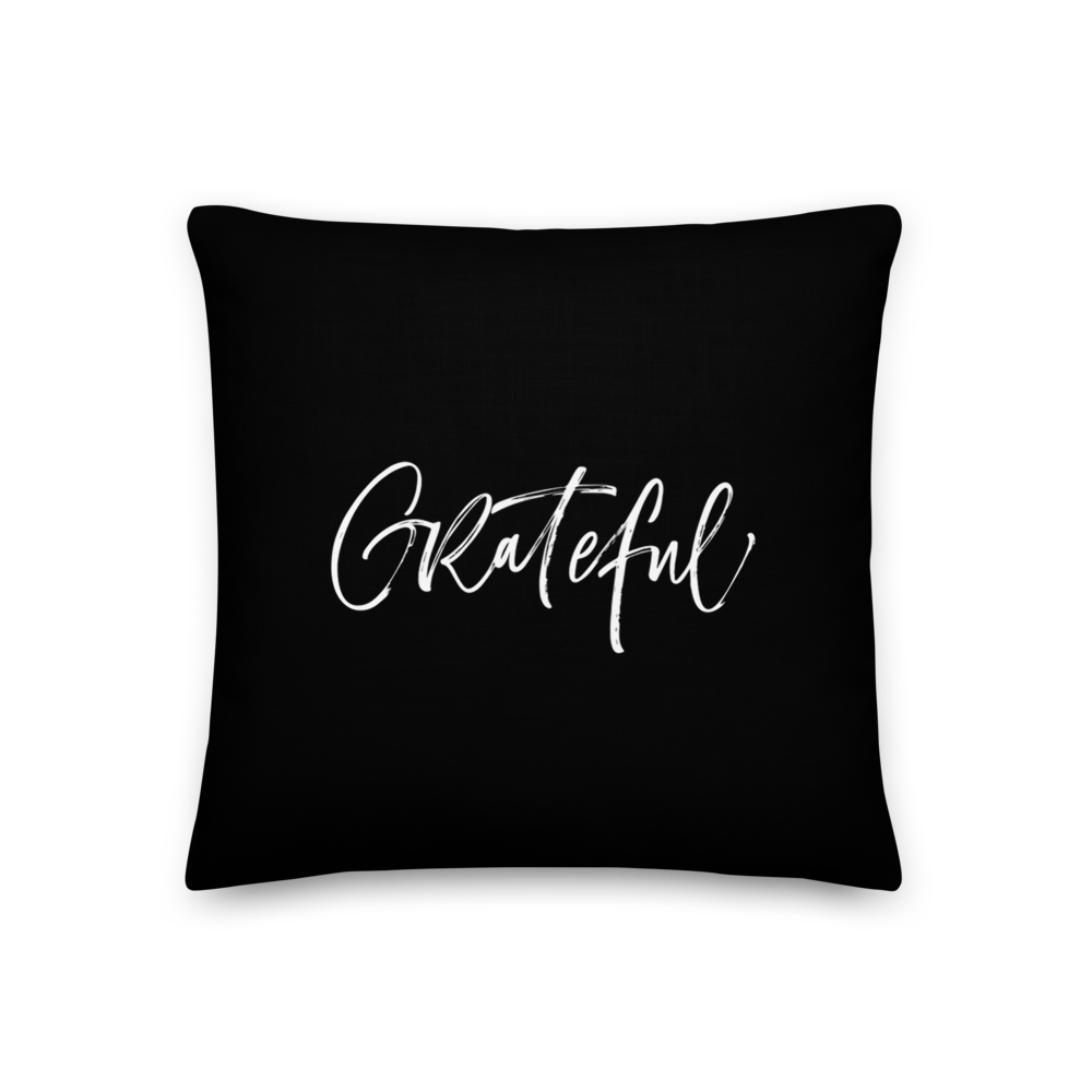 18″×18″ Grateful Premium Pillow by Design Express