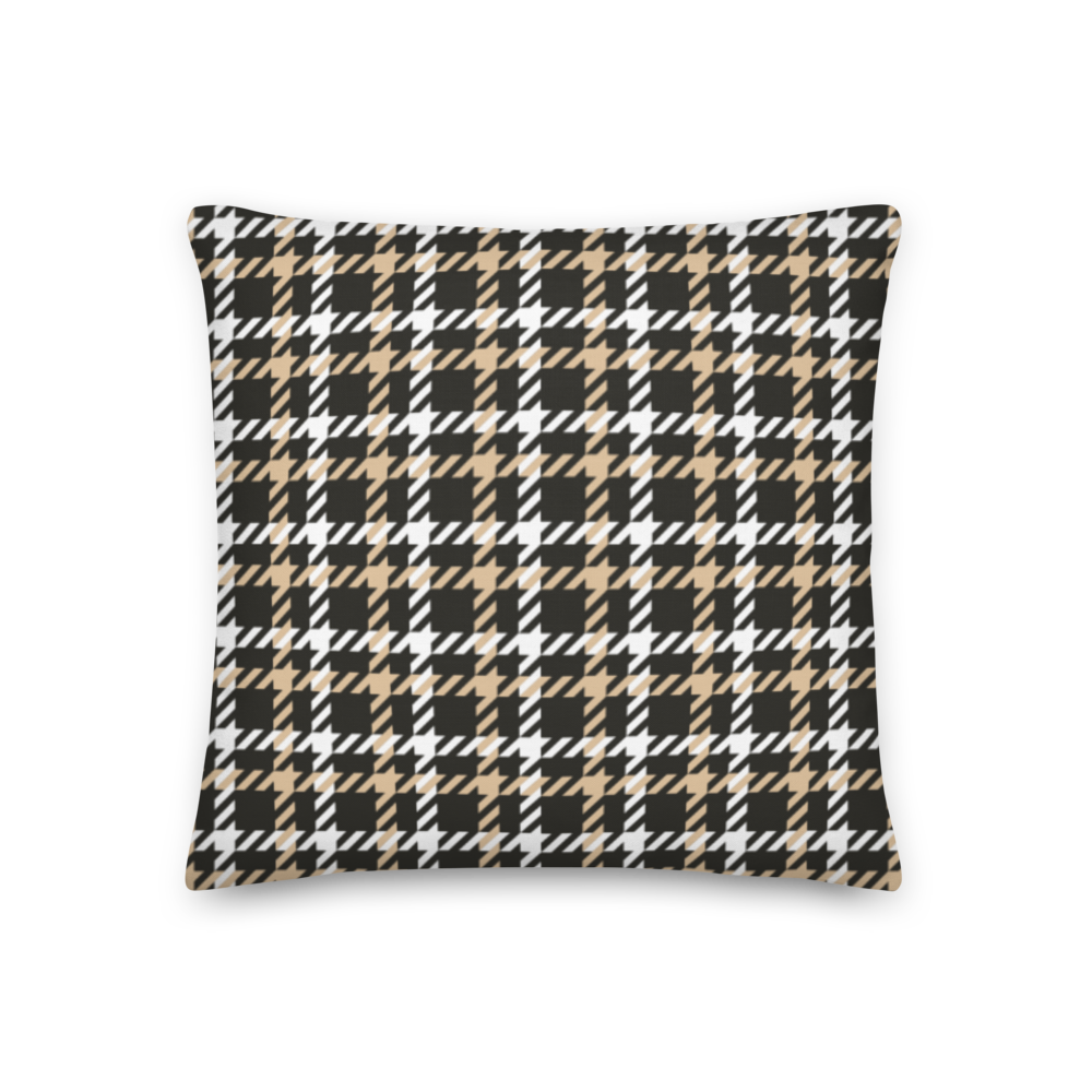 18″×18″ Houndstooth Small Pattern Premium Pillow by Design Express