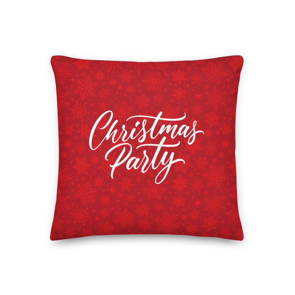 18″×18″ Christmas Party Premium Pillow by Design Express