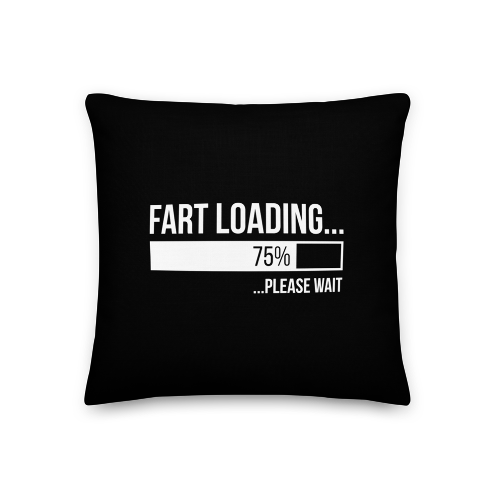 18″×18″ Fart Loading (Funny) Premium Pillow by Design Express