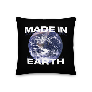 18″×18″ Save Our Planet, Made in Earth Premium Square Pillow by Design Express