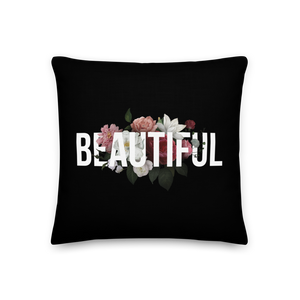 18″×18″ Beautiful Flower Premium Pillow by Design Express