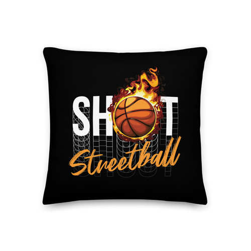 18″×18″ Shoot Streetball Square Premium Pillow by Design Express