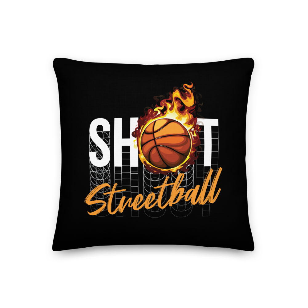 18″×18″ Shoot Streetball Square Premium Pillow by Design Express